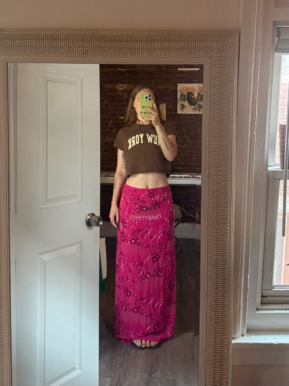 Peppermayo Corinna Sequin Maxi Skirt in Fuschia - Never Worn! - Picture 2 of 3